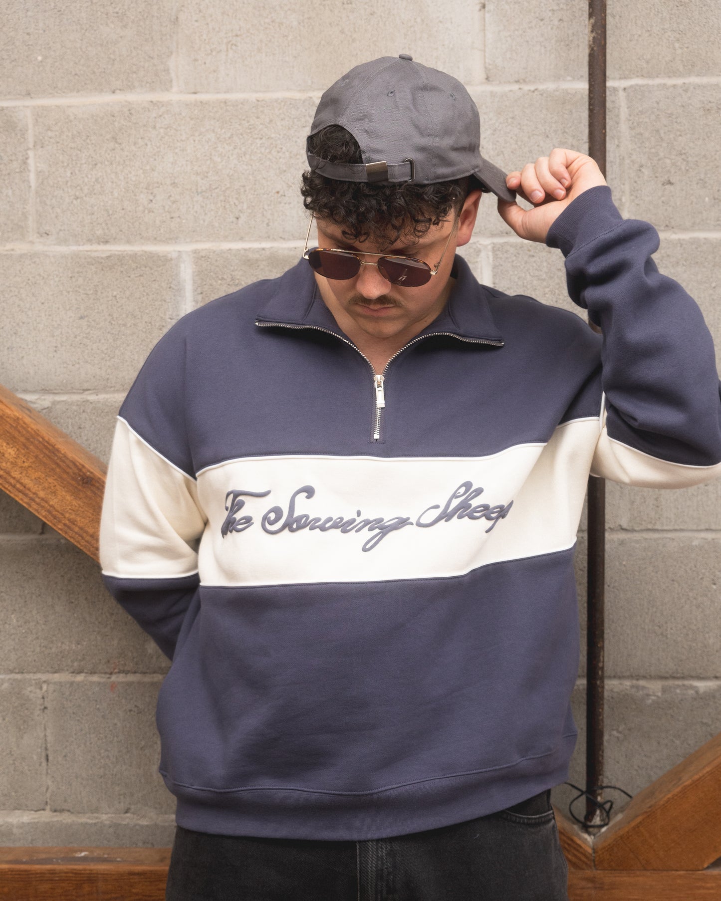 The Sowing Sheep - Quarter-Zip Sweater